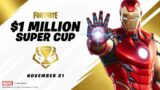$1 MILLION SUPER CUP LIVE! FORTNITE MARVEL SUPER CUP LIVE GAMEPLAY!
