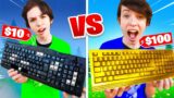 $10 Keyboard vs $100 Keyboard Challenge! – Fortnite