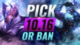 OP PICK or BAN: BEST Builds For EVERY Role – League of Legends Patch 10.16