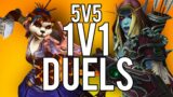 5V5 1V1 DUELS! DUELS IN SHADOWLANDS! – WoW: Shadowlands 9.0 (Livestream)