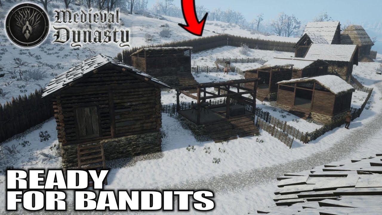700+ Logs for my Palisade Walls Medieval Dynasty Gameplay E50