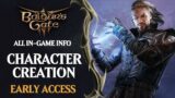 Baldur's Gate 3 Character Creation Guide: BG3 Early Access Character Creation and Builds
