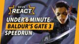 Baldur's Gate 3 Developers React to Under 6 Minute Speedrun