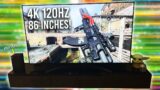 Call of Duty Warzone on a BIG new 4K 120hz TV…