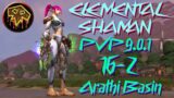 Elemental Shaman PvP 9.0.1 | WoW Shadowlands Pre Patch | Arathi Basin | 16-2
