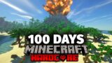 I Spent 100 Days on a Deserted Island in Minecraft and Here's What Happened