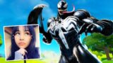 I Stream Sniped My Girlfriend with the VENOM SKIN on Fortnite! (TRIGGERED)