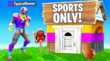 I Went UNDERCOVER in a PRO SPORTS ONLY Tournament! (Fortnite)