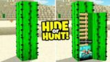I made a SECRET CACTUS entrance to my Minecraft Base (Hide Or Hunt)
