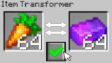 Minecraft Bedwars but I can transform any item in the game…