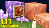 NEW Minecraft 1.17 Snapshot: Amethyst! Candles! Copper Blocks! Spyglass! Bundles (Cave Update)