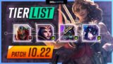 NEW Patch 10.22 CHAMPION TIER LIST for League of Legends – Skill Capped