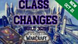 Shadowlands: Oct 21st BIG LIST of Class Changes!