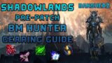 Shadowlands Pre-Patch BM Hunter Gearing Guide