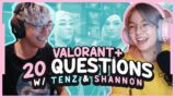 VALORANT but it's 20 Questions with C9 TenZ & Jett's Voice Actor