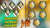 Valorant: 5 Radiant VS 5 Gold Players, BUT Radiant Increases Sensitivity EVERY KILL!