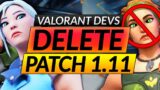 Valorant Devs DELETE PATCH 1.11 – NEW AGENT SKYE REMOVED – News and Meta Update Guide