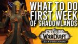 What You Should Be Doing In The First Week In Shadowlands! –  WoW: Shadowlands 9.0