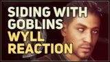 Wyll Reaction to Siding with Goblins Baldur's Gate 3