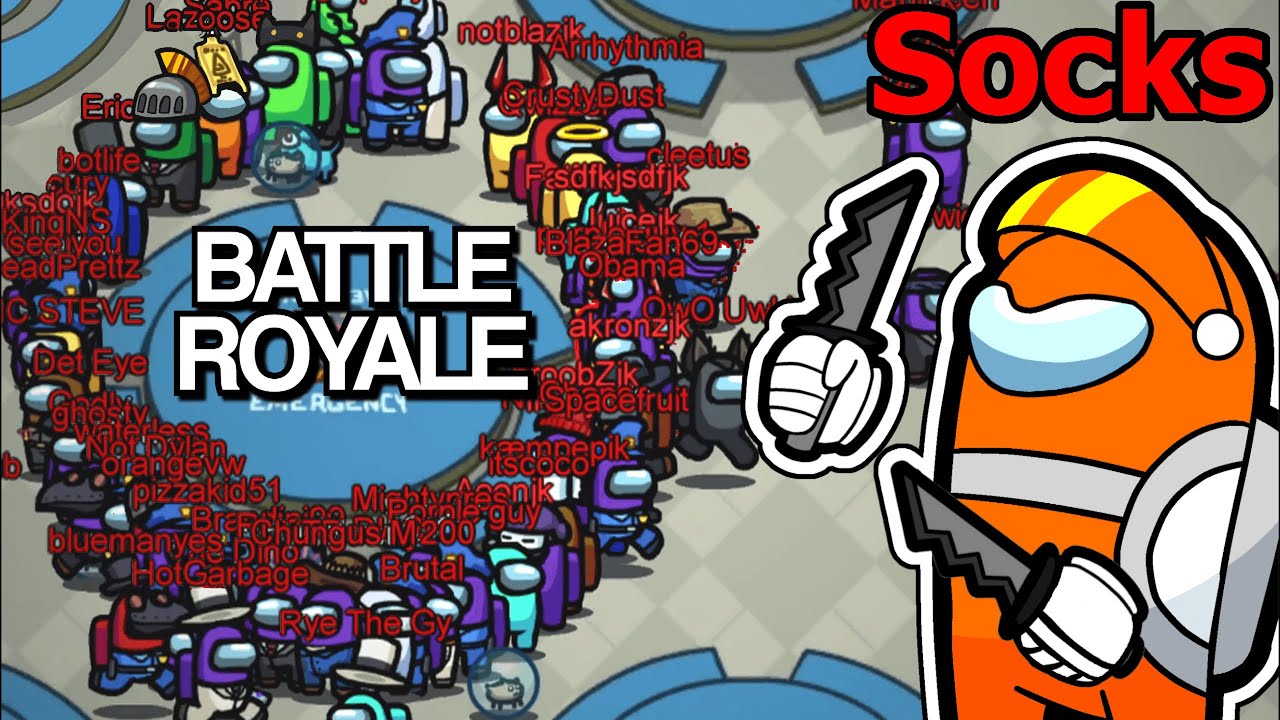 among us with 100 IMPOSTORS (BATTLE ROYALE?) - Game videos