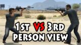 1st person VS 3rd person (GTA V)