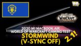2020 MacBook Air M1 – World of Warcraft Test – V-SYNC OFF – Stormwind