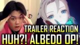 Albedo is WAY TOO OVERPOWERED!!! | Trailer Reaction | Genshin Impact