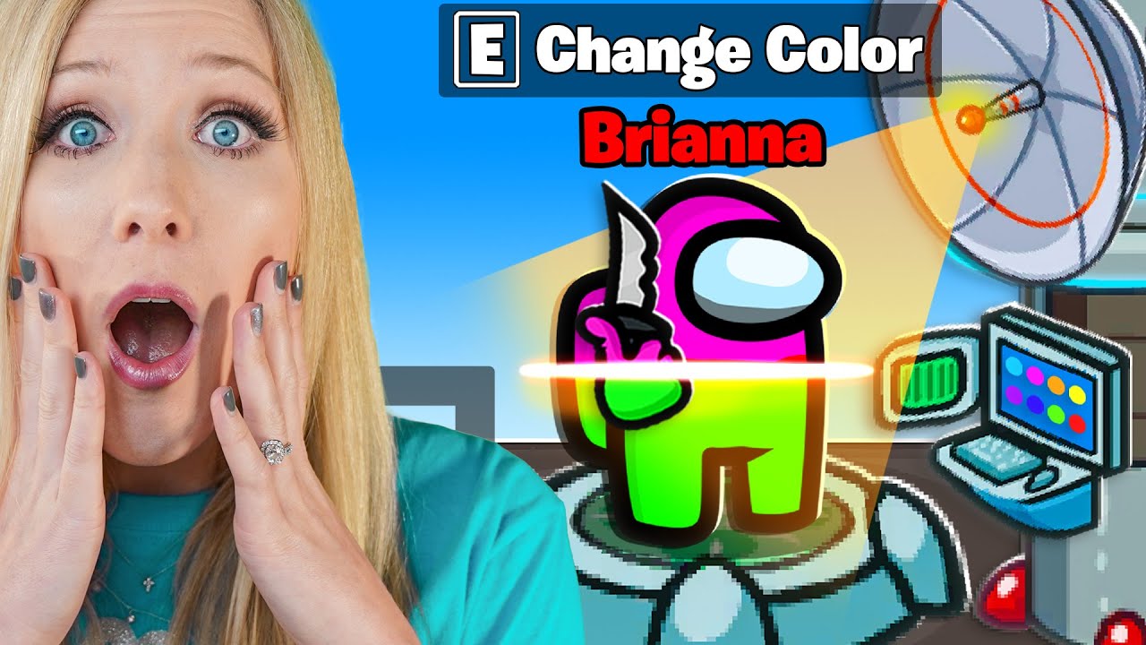 Among Us but the Impostor CHANGES COLORS! (Color Swap Mod) - Game videos