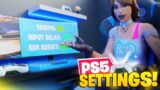 *BEST* PS5 120FPS Controller Fortnite Settings/Sensitivity! (UPDATED Console Competitive Settings)