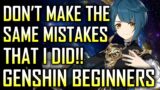 Beginner Tips: Don't make these MISTAKES | Genshin Impact