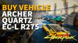 Buy Vehicle Archer Quartz EC-L R275 Cyberpunk 2077