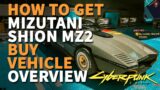 Buy Vehicle Mizutani Shion MZ2 Cyberpunk 2077 Sportscar