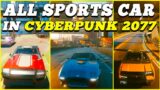 CYBERPUNK 2077 – ALL TYPES OF SPORTS CAR IN NIGHT CITY
