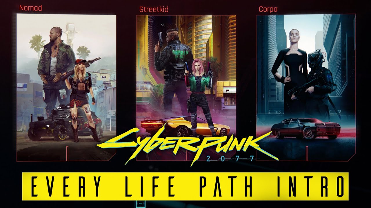 CYBERPUNK 2077 - Every Lifepath Intro - Game videos