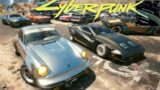 CyberPunk 2077 Xbox Series X vs HUGE 40 CAR MEET! First Impressions Driving Porsche/Quadra/Bugatti