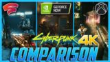 Cyberpunk 2077 4K – Google Stadia vs Series X vs GeForce NOW Shield TV Pro