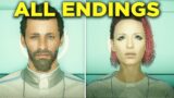 Cyberpunk 2077 – ALL ENDINGS (Male + Female Ending)