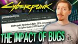 Cyberpunk 2077 Launch Woes CONTINUE – CD Projekt Red Stocks FALL, Response To Bugs, & MORE!