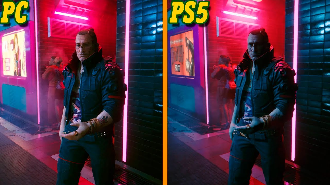 Cyberpunk 2077 PC vs PS5 4K Gameplay Graphics Comparison 2020