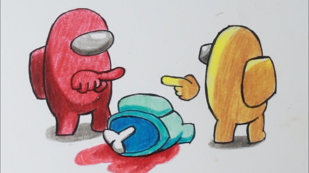 Drawing Among Us Characters Imposter Among Us Among Us Doodle