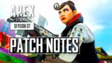 Early Patch Notes Season 7 Apex Legends + Club System Overview
