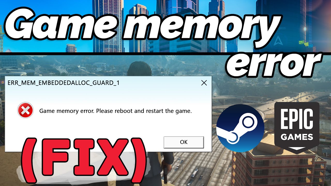 FIX GTA V Game Memory Error After Downgrade ERR MEM EMBEDDEDALLOC ALLOC 