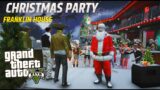 GTA V CHRISTMAS PARTY IN  FRANKLIN HOUSE | GTA V FUNNY GAME PLAY | SANTA CLAUSE GTA V GAME PLAY