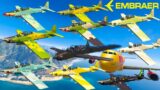 GTA V: Embraer A-29B Super Tucano Airplanes Pack Best Extreme Longer Crash and Fail Compilation