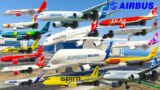 GTA V: Every Airbus Airplanes Emergency Landing Stunning Compilation