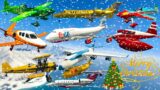 GTA V: Every Airplanes Winter Christmas Best Extreme Longer Crash and Fail Compilation