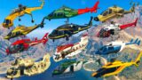 GTA V: Every Helicopters Test Flight Gameplay (60FPS)