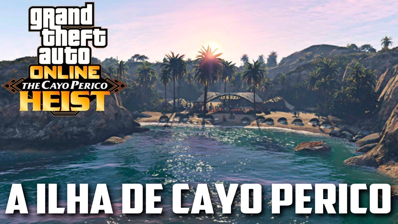 GTA V - NOVO mapa, a ILHA de Cayo Perico DLC - Game videos