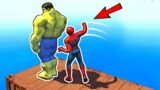 GTA V Water Ragdolls SPIDERMAN VS BIGGER HULK (GTA 5 Superhero Funny Moments Euphoria Physics)