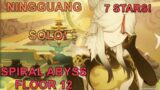 [Genshin Impact] Ningguang SOLO Spiral Abyss Floor 12 (7 Star!)